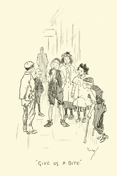 Illustration för Phil Mays Gutter-Snipes av Phil May