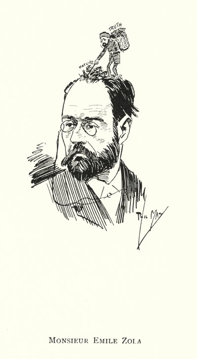 Monsieur Emile Zola (litho) av Phil May