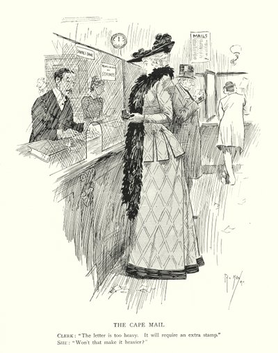 The Cape Mail (litho) av Phil May