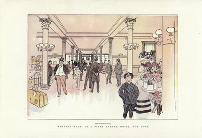 Western ways, på ett Fifth Avenue Hotel, New York av Phil May