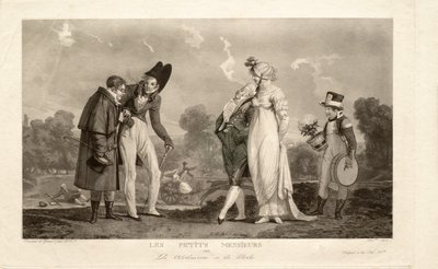 De små herrarna, eller de modemedvetna tonåringarna av Philibert-Louis Debucourt
