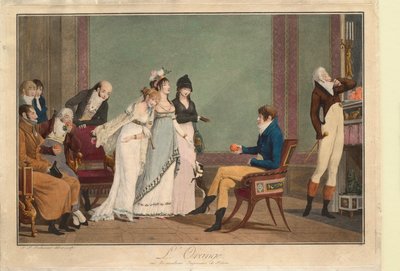 Apelsinen, eller Paris moderna dom av Philibert-Louis Debucourt