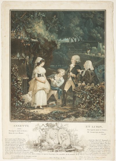 Annette och Lubin av Philibert Louis Debucourt