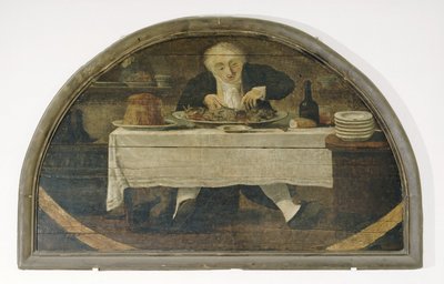 Au Gourmand; Skylt för handlaren av ätbara varor Corcellet av Philibert Louis Debucourt