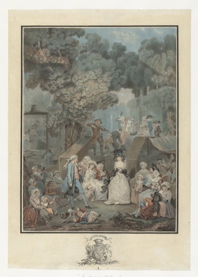 bröllopsfest La noce au Chateau av Philibert Louis Debucourt