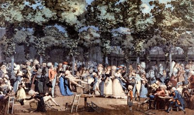 Fest på Palais Royal, Paris av Philibert Louis Debucourt
