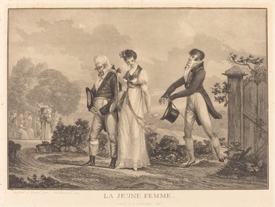 Den unga damen av Philibert Louis Debucourt