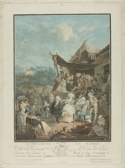 Brudens menuett av Philibert Louis Debucourt