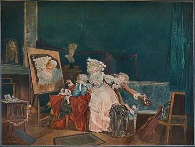 De två kyssarna, 1786, 1902 av Philibert Louis Debucourt