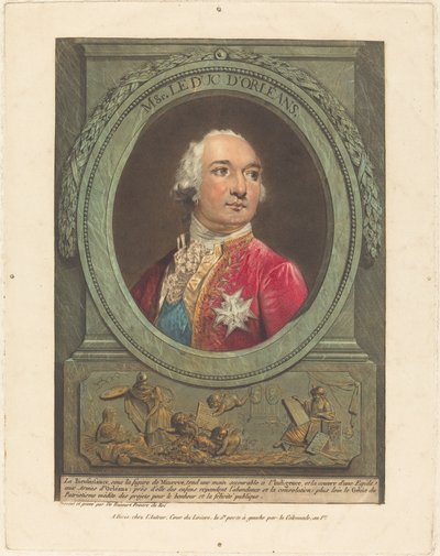 Msgr. Hertigen av Orleans av Philibert Louis Debucourt