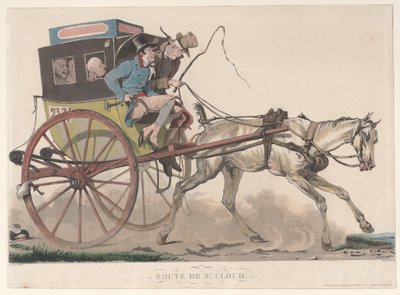 Vägen till St. Cloud, 1816. av Philibert Louis Debucourt