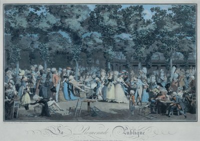 Den offentliga strandpromenaden av Philibert Louis Debucourt
