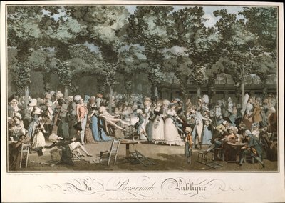 Den offentliga strandpromenaden, 1792 av Philibert Louis Debucourt