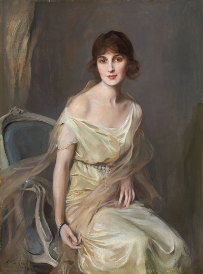 Porträtt av Dona Maria Mercedes de Alvear av Philip Alexius de Laszlo