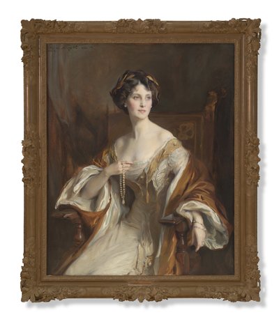 Porträtt av Winifred Cavendish-Bentinck, hertiginna av Portland av Philip Alexius de Laszlo
