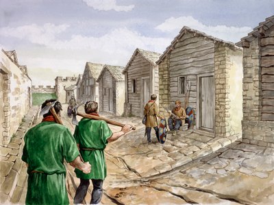 Housesteads romerska fortet, 300-talet, c1990-2010 av Philip Corke