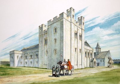 "The Central Buildings", Sherborne Old Castle, Dorset av Philip Corke