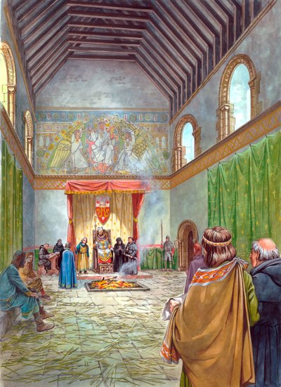 The Great Hall, Sherborne Castle, c1200-talet, 1990-2010 av Philip Corke
