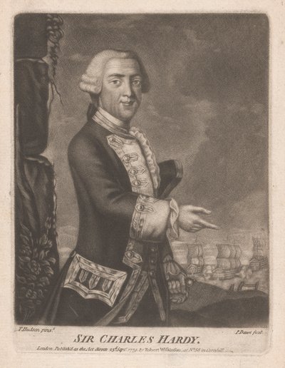 Sir Charles Hardy av Philip Dawe