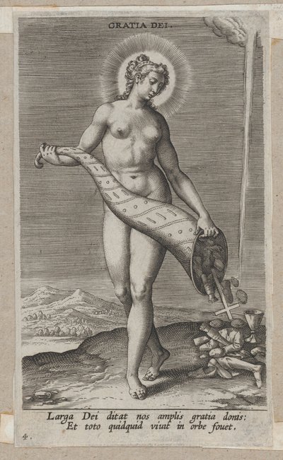 Gratia Dei, från Prosopographia, ca. 1585-90., ca. 1585-90. av Philip Galle