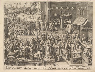 Justice Justicia från The Virtues, ca. 1559-60. av Philip Galle