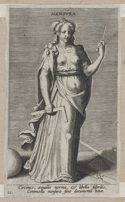 Mått, från Prosopographia, ca. 1585-90, ca. 1585-90. av Philip Galle