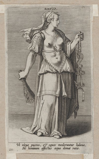 Ratio, från Prosopographia, ca. 1585-90., ca. 1585-90. av Philip Galle