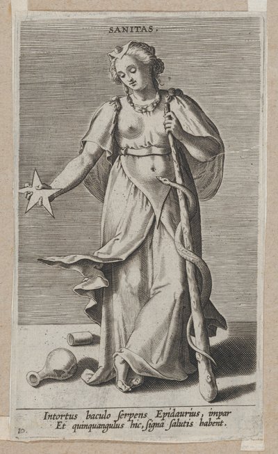 Sanitas, från Prosopographia, ca. 1585-90., ca. 1585-90. av Philip Galle