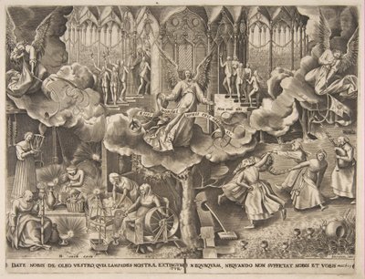 Liknelsen om de vise och dåraktiga jungfrurna, ca. 1560-63. av Philip Galle