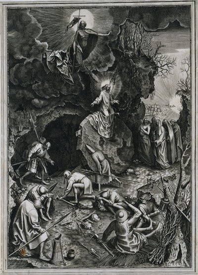 Kristi uppståndelse, ca. 1562. av Philip Galle
