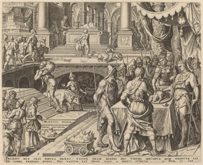 Josiah firar påsk av Philip Galle, after Maerten van Heemskerck