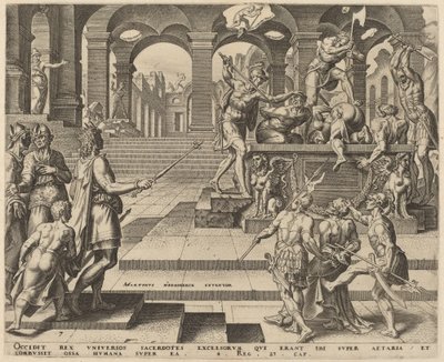 Slakten av Samariens präster av Philip Galle, after Maerten van Heemskerck