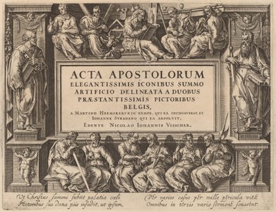 Titelsida av Philip Galle after Maerten van Heemskerck after Jan van der Straet