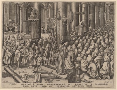 Tro av Philip Galle after Pieter Bruegel the Elder