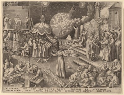 Måttlighet av Philip Galle after Pieter Bruegel the Elder