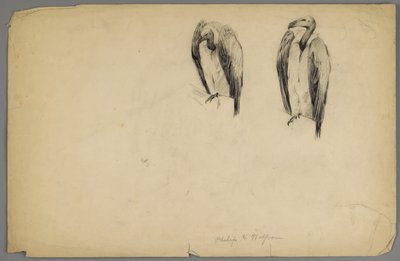 Gamar (kol på papper) av Philip H. Wolfrom