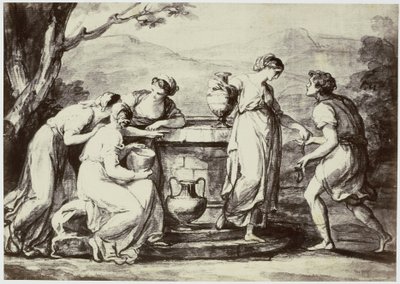 A. Kauffman, Rebecca vid muren av Philip Henry Delamotte