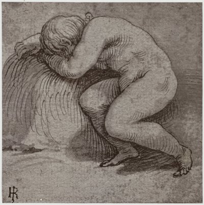 Giulio Romano, ett sovande barn av Philip Henry Delamotte
