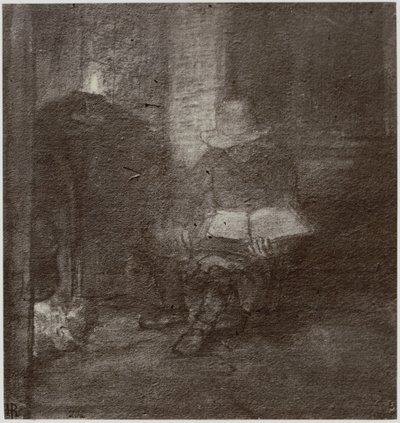 Rembrandt, En gammal man som läser av Philip Henry Delamotte