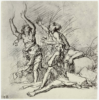 Salvator Rosa, Pan och Syrinx av Philip Henry Delamotte