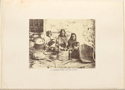 Ogifta kvinnor och flickor i Spiti av Philip Henry Egerton