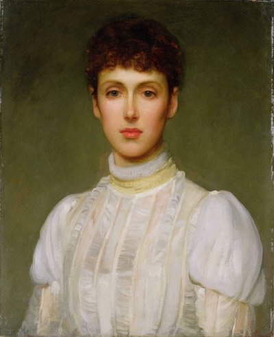 Porträtt av en kvinna av Philip Hermogenes Calderon