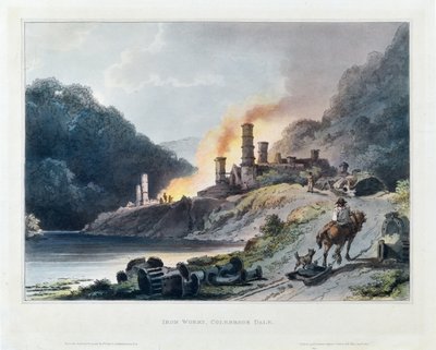 Järnverk, Colebrook Dale av Philip James de (1740 1812) Loutherbourg