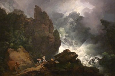 En lavin i Alperna av Philip James de Loutherbourg