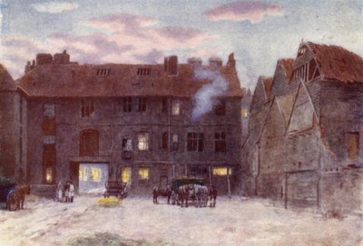 Baksidan av White Hart Inn, Southwark, 1884 av Philip Norman