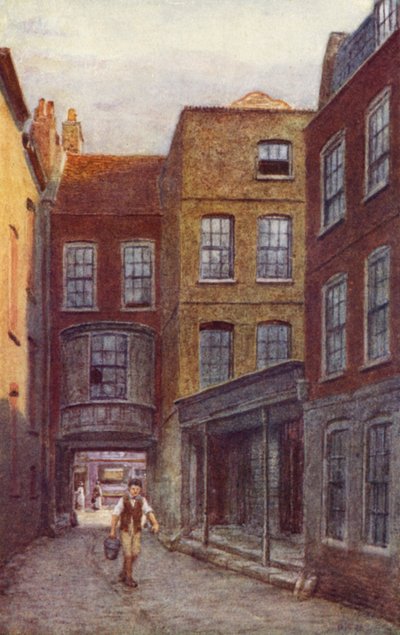 Porten och ingången till White Horse Inn, Fetter Lane, 1898 av Philip Norman