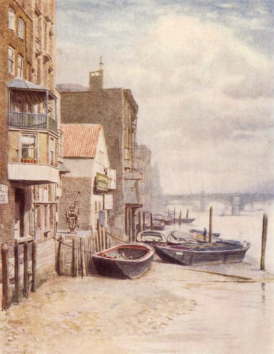 Gamla byggnader från St Pauls Pier, 1894 av Philip Norman