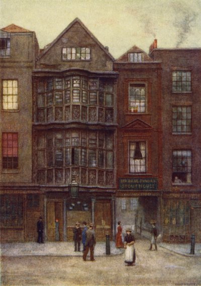 Sir Paul Pindars hus, Bishopsgate Street, 1877 av Philip Norman