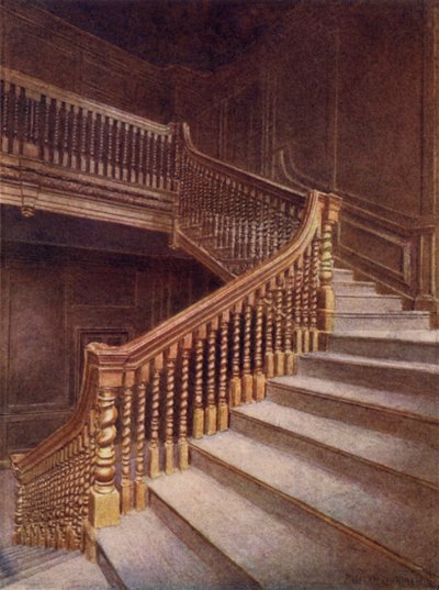 Trappa till nr 10 Austin Friars, 1895 av Philip Norman
