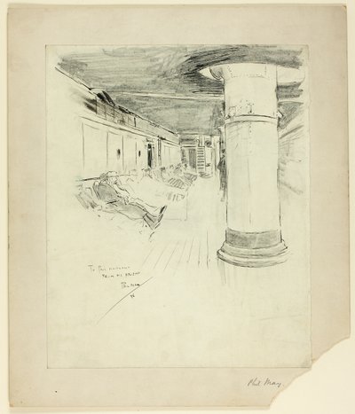 Däck av Steamer av Philip William May